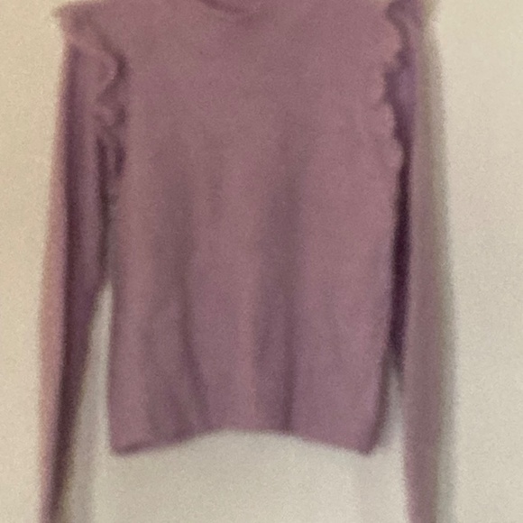 Lilac Ruffle Sleeve Sweater in sz M 6/8 - Picture 8 of 8
